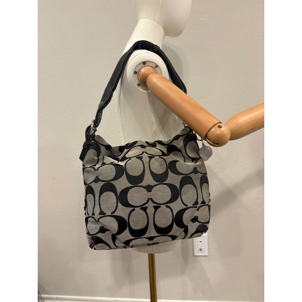 Coach signature hobo bag